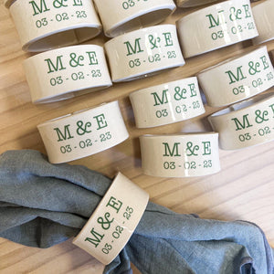 Personalized wedding details